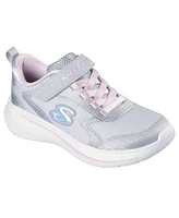 Skechers Little Girls Wave 92 Fastening Strap Casual Sneakers from Finish Line