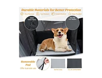 Dog Car Seat Cover for Small and Medium Dogs with Mesh Window