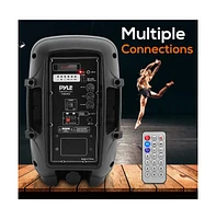 Pyle 800W Portable Bluetooth Pa Speaker – 8” Subwoofer, Led Battery Indicator, Rechargeable, MP3/Usb/Sd, Uhf Wireless Mic