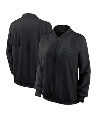 Nike Women's Black Miami Dolphins Full-Zip Jacket