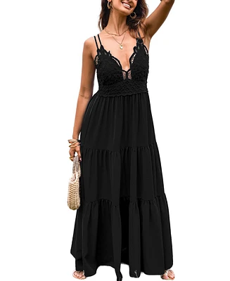 Cupshe Women's Romantic Stroll Maxi Beach Dress