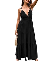 Cupshe Women's Romantic Stroll Maxi Beach Dress