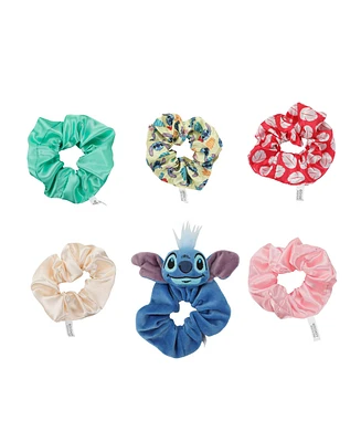 Disney's Lilo & Stitch Printed Fabric Hair Scrunchies (6-Piece Set)