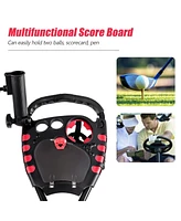 4 Wheel Folding Golf Pull Push Cart Trolley