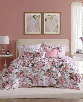 Betsey Johnson Vintage Floral Plush Comforter Set