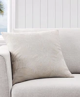 Tommy Bahama Island Estate Embroidered Floral Decorative Pillow, 20" X 20"