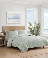 Tommy Bahama Diamond Isle Cotton Reversible 3-Pc. Quilt Set
