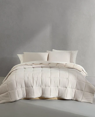 Calvin Klein Washed Solid Reversible Plush 7-Pc. Comforter Set, Queen