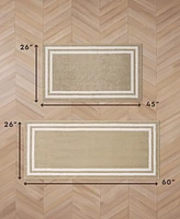 Laura Ashley Double Border Tufted 2-Pc. Runner Rug Set