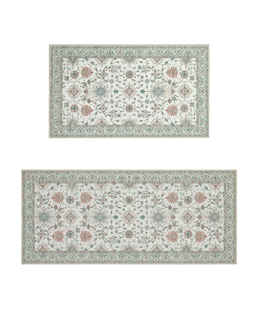 Laura Ashley Imagine Printed Chenille 2-Pc. Runner Rug Set