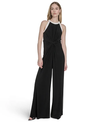 Vince Camuto Petite Sleeveless Wide-Leg Jumpsuit