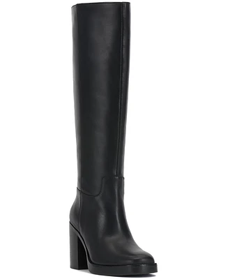 Vince Camuto Women's Gibi Wide-Calf Platform Knee-High Boots