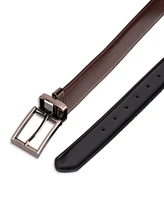 Kenneth Cole Reaction Men's 2-In-1 Reversible Feather Edge Dress Belt
