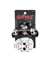 Friday The 13th Jason Mask 2-Piece Hair Clip Set