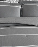 Eddie Bauer Chevron And Stripes Microfiber Reversible -Pc. Comforter Set