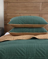 Eddie Bauer Solid Washed Microfiber Reversible 2-Pc. Quilt Set, Twin