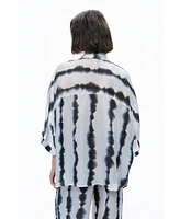 Nocturne Women's Tie-Dye Patterned Shirt