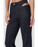Jendue Women's Davidson Cut Out Wide Leg Pants