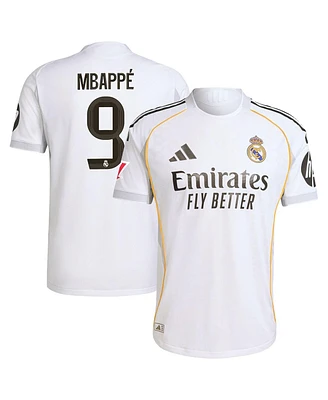 Adidas Men's Kylian Mbappe White Real Madrid 2025/26 Home Authentic Jersey