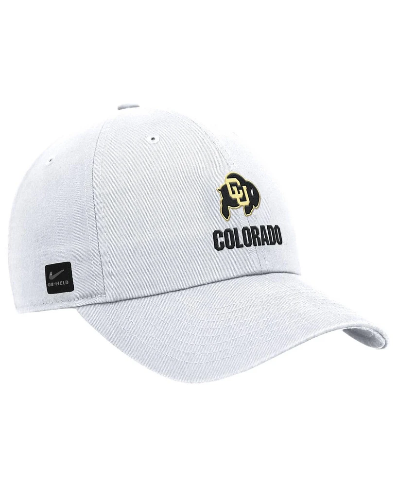 Nike Men's White Colorado Buffaloes 2025 On-Field Club Adjustable Hat