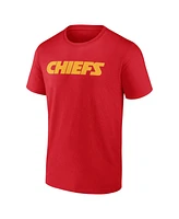 Fanatics Men's Red Kansas City Chiefs Big Tall Number One Dad T-Shirt
