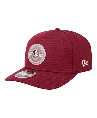 New Era Men's Garnet Florida State Seminoles Patched 9SEVENTY Stretch-Snap Adjustable Hat