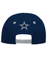 Outerstuff Baby Boys and Girls Navy/Silver Dallas Cowboys My First Tail Sweep Slouch Flex Hat