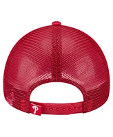 New Era Toddler White/Red Philadelphia Phillies Painted A-Frame 9FORTY Trucker Adjustable Hat