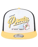 New Era Big Boys and Girls White Pittsburgh Pirates Retro 9FIFTY Snapback Hat