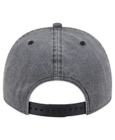 New Era Men's Charcoal La Clippers Throwback Washed Pre-Curved 9FIFTY Snapback Hat