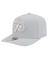 New Era Men's Gray Philadelphia Flyers Color Pack A-Frame 59FIFTY Fitted Hat