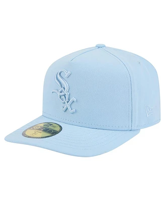 New Era Men's Light Blue Chicago White Sox Color Pack A-Frame 59FIFTY Fitted Hat