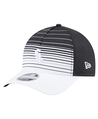 New Era Men's Black Chicago White Sox Gradient 9FORTY M-Crown Adjustable Hat