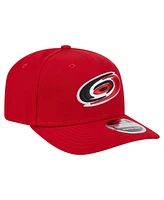 New Era Men's Red Carolina Hurricanes Logo Basic 9SEVENTY Adjustable Hat