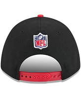 New Era Big Boys and Girls Black/Scarlet San Francisco 49ers 2025 Nfl Draft 9FORTY A-Frame M-Crown Adjustable Hat