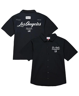 Mitchell & Ness Men's Black Lafc Full-Snap Work Shirt