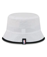 New Era Men's White/Black San Antonio Spurs 2025 Nba Draft Nylon Bucket Hat
