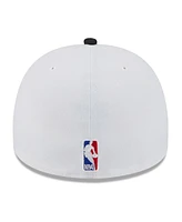 New Era Men's White/Black San Antonio Spurs 2025 Nba Draft A-Frame 59FIFTY Fitted Hat