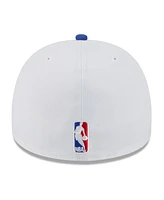 New Era Men's White/Royal Golden State Warriors 2025 Nba Draft A-Frame 59FIFTY Fitted Hat