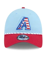 New Era Men's Light Blue/Red Arizona Diamondbacks 2025 Fourth of July 9TWENTY Adjustable Hat