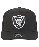 New Era Men's Black Las Vegas Raiders Team Collection 9SEVENTY Stretch-Snap Adjustable Hat