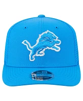 New Era Men's Blue Detroit Lions Team Collection 9SEVENTY Stretch-Snap Adjustable Hat