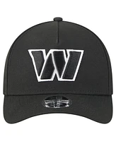 New Era Men's Black Washington Commanders Team Collection 9FORTY M-Crown A-Frame Adjustable Hat