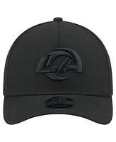 New Era Men's Black Los Angeles Rams Team Collection 9FORTY M-Crown A-Frame Adjustable Hat