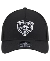 New Era Men's Black Chicago Bears Team Collection 9FORTY M-Crown A-Frame Adjustable Hat