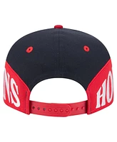 New Era Men's Navy/Red Houston Texans Split 9FIFTY Snapback Hat