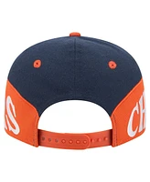 New Era Men's Navy/Orange Chicago Bears Split 9FIFTY Snapback Hat