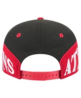 New Era Men's Black/Red Atlanta Falcons Split 9FIFTY Snapback Hat