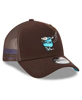 New Era Men's Brown San Diego Padres 2025 Big League Chew A-Frame 9FORTY Adjustable Trucker Hat