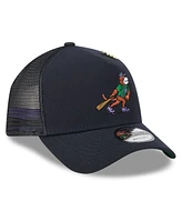 New Era Men's Navy Detroit Tigers 2025 Big League Chew A-Frame 9FORTY Adjustable Trucker Hat